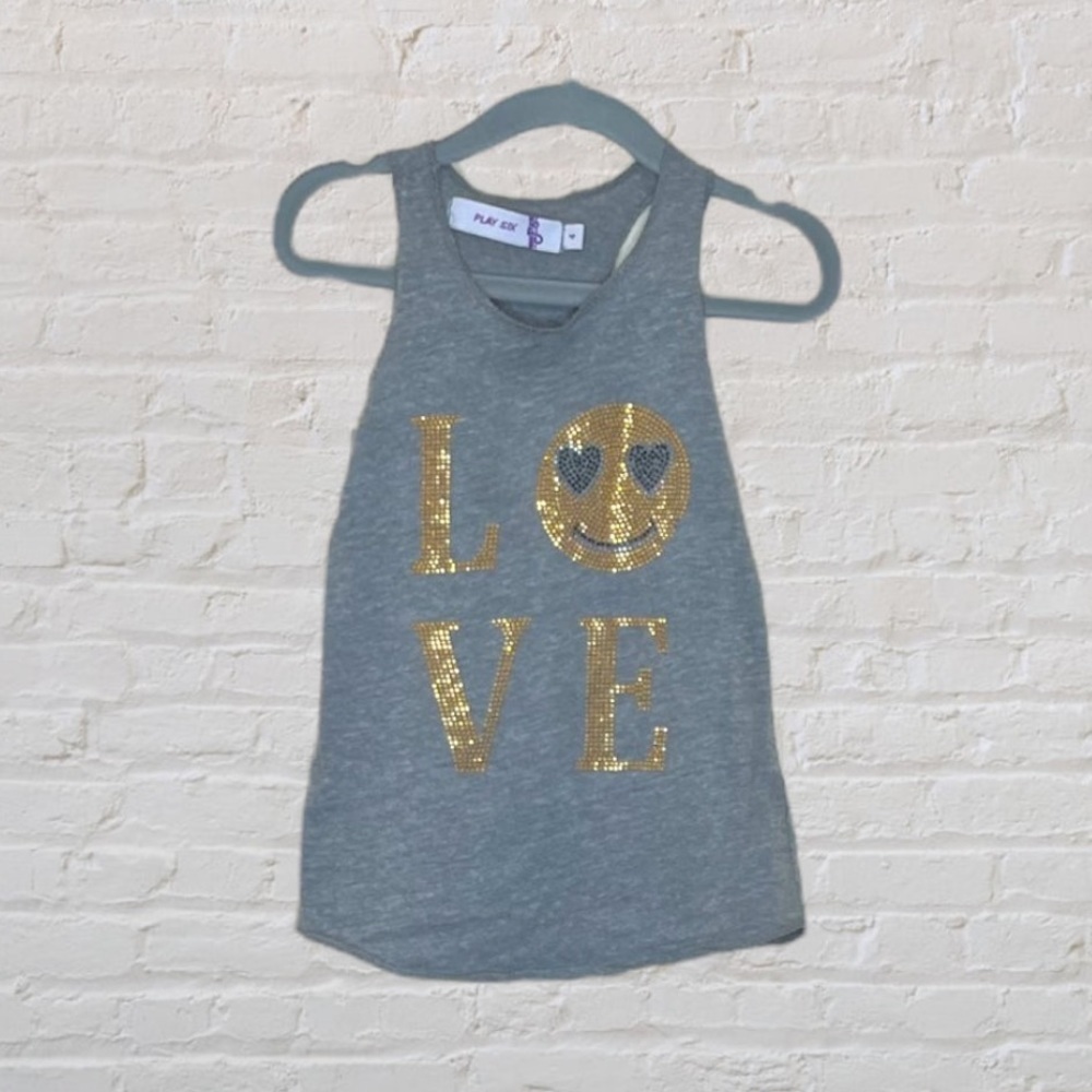 Play Six Embellished 'Love' Tank​